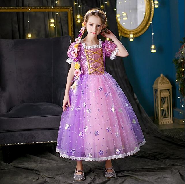 Robe de princesse Raiponce  Robe princesse, Princesse raiponce, Robe  raiponce