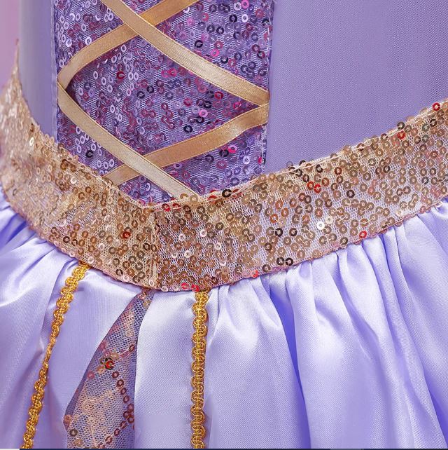 Costume enfant - Robe de princesse: Lilas royale (5-6 ans) - Déguisements